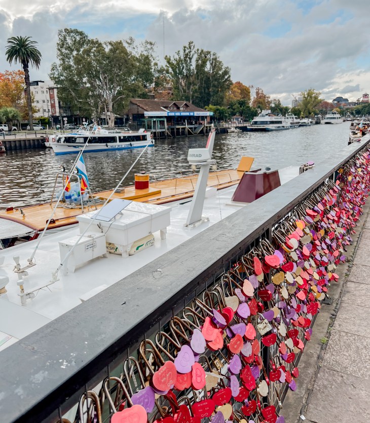 Ponte dos cadeados em Tigre